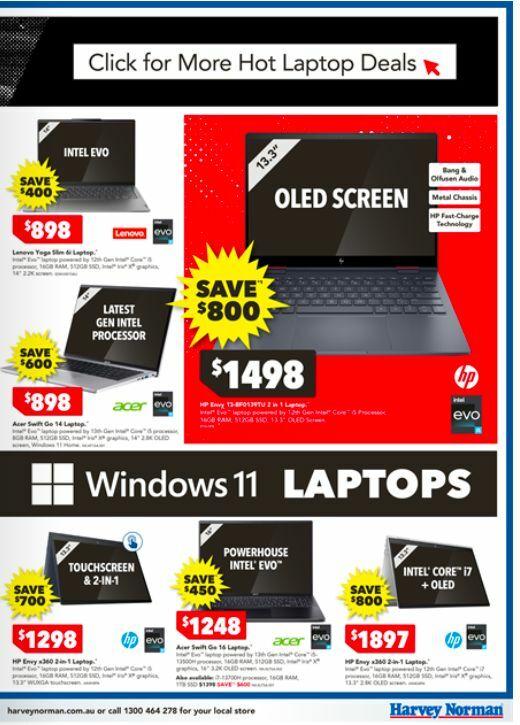 Harvey Norman Computers Black Friday Catalogues from 20 November