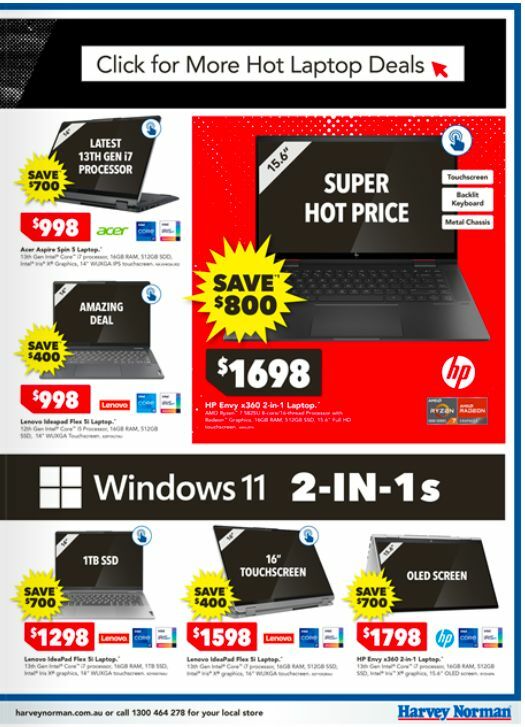 Harvey Norman Computers Black Friday Catalogues from 20 November