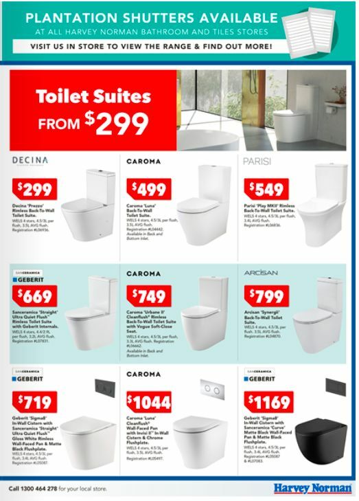 Harvey Norman Bathroom And Tiles Catalogues from 2 December