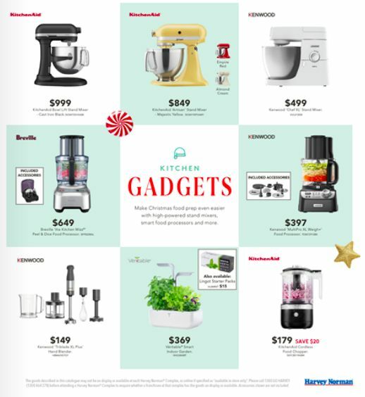 Harvey Norman Chrismas Gifts Catalogues from 11 December