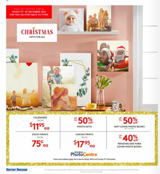 Harvey Norman Chrismas Gifts Catalogues from 11 December