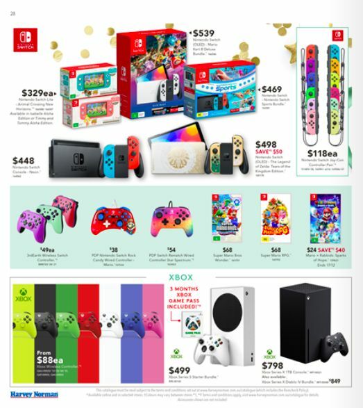 Harvey Norman Chrismas Gifts Catalogues from 11 December