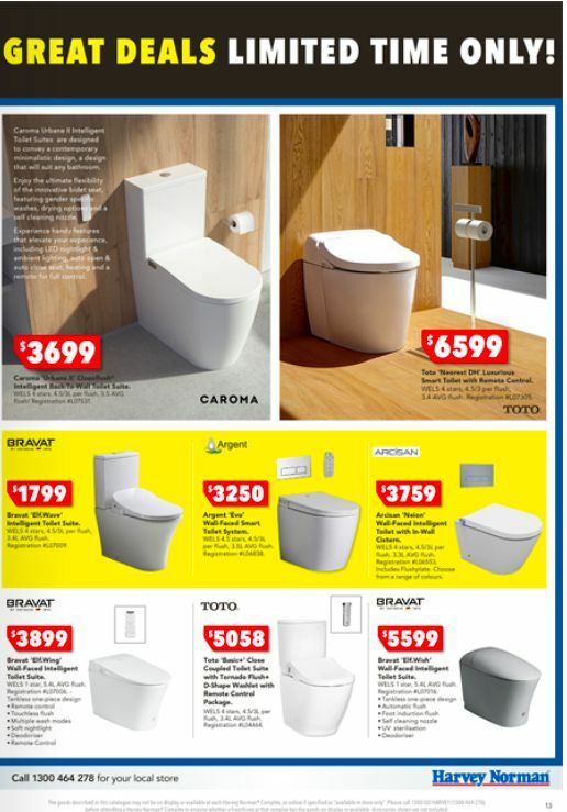 Harvey Norman Bathrooms Clearance Catalogues from 25 December