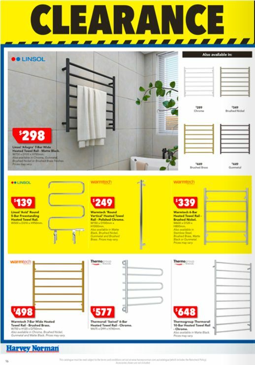 Harvey Norman Bathrooms Clearance Catalogues from 25 December