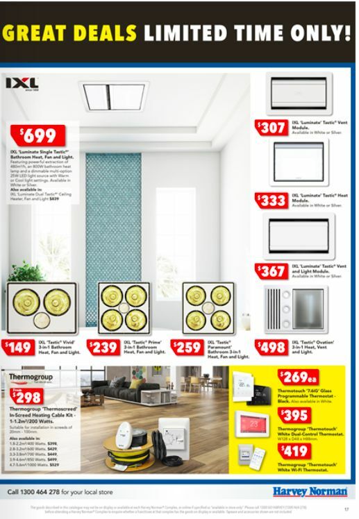 Harvey Norman Bathrooms Clearance Catalogues from 25 December