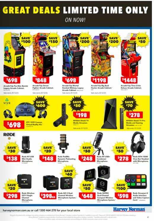 Harvey Norman Catalogues from 25 December