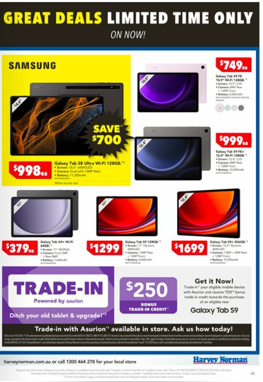 Harvey Norman Catalogues from 25 December