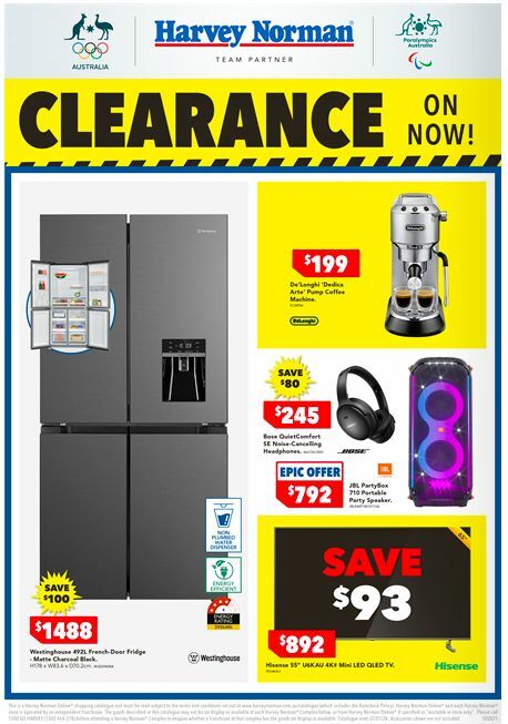 Harvey Norman Catalogues from 2 January