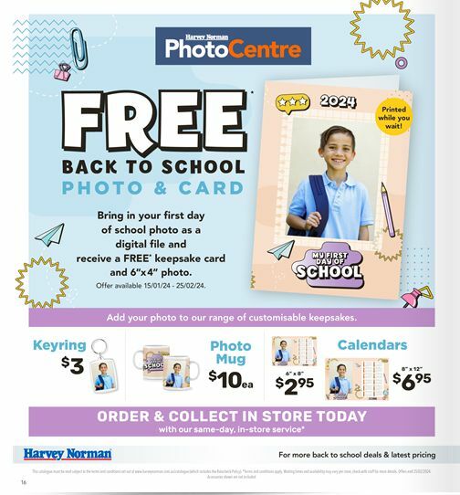 Harvey Norman Back to School Catalogues from 7 January