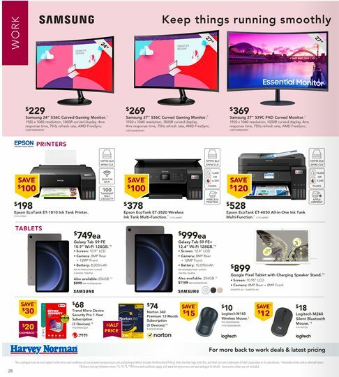 Harvey Norman Back to School Catalogues from 7 January