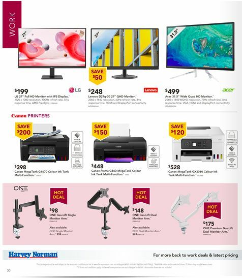 Harvey Norman Back to School Catalogues from 7 January