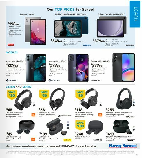 Harvey Norman Back to School Catalogues from 7 January