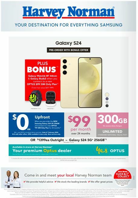 Harvey Norman Samsung Galaxy Launch Catalogues from 18 January