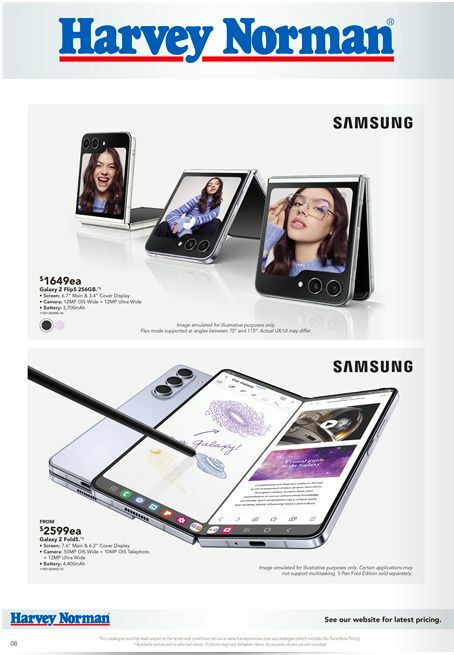 Harvey Norman Samsung Galaxy Launch Catalogues from 18 January