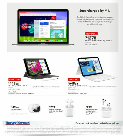 Harvey Norman Back to School Computers Catalogues from 23 January