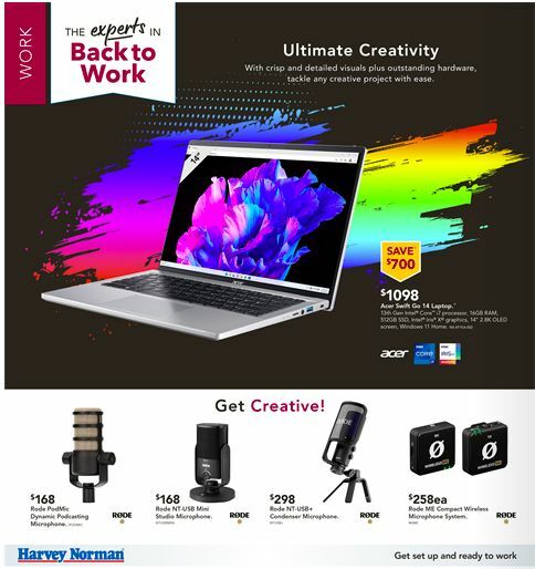 Harvey Norman Back to School Computers Catalogues from 23 January