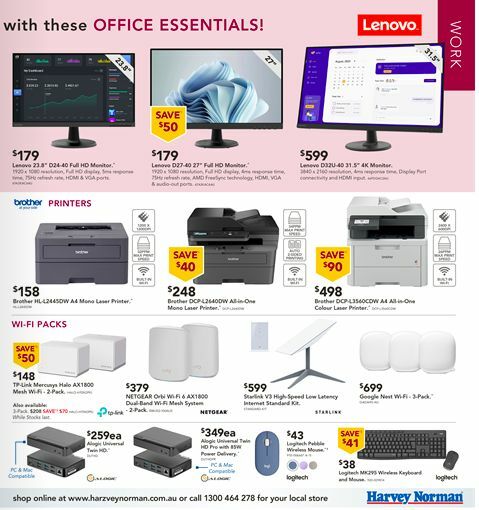 Harvey Norman Back to School Computers Catalogues from 23 January