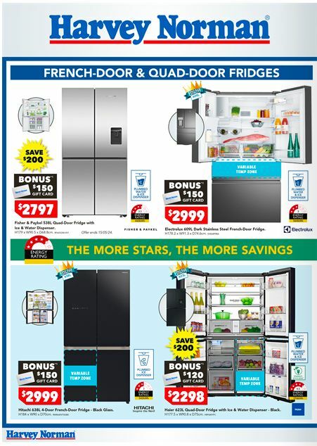 Harvey Norman Elecctrical Home Catalogues from 2 May