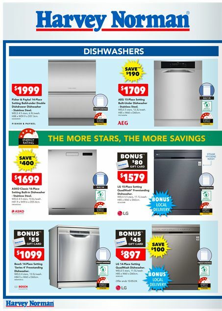 Harvey Norman Elecctrical Home Catalogues from 2 May