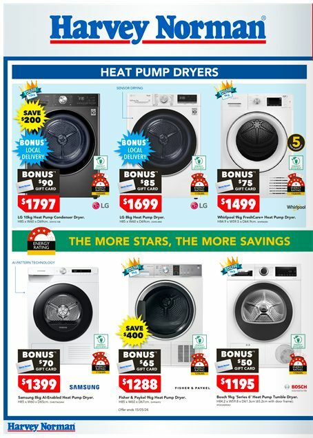 Harvey Norman Elecctrical Home Catalogues from 2 May