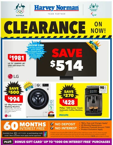 Harvey Norman Catalogues from 30 May