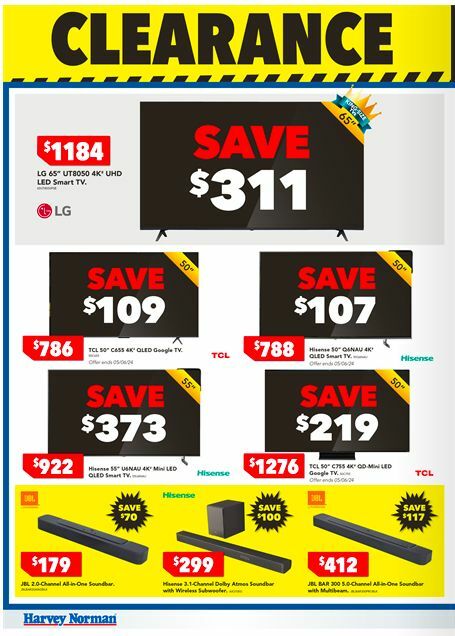 Harvey Norman Catalogues from 30 May