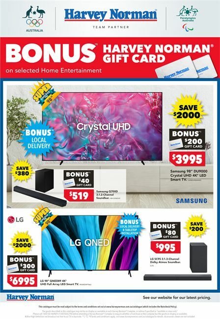 Harvey Norman Catalogues from 16 August