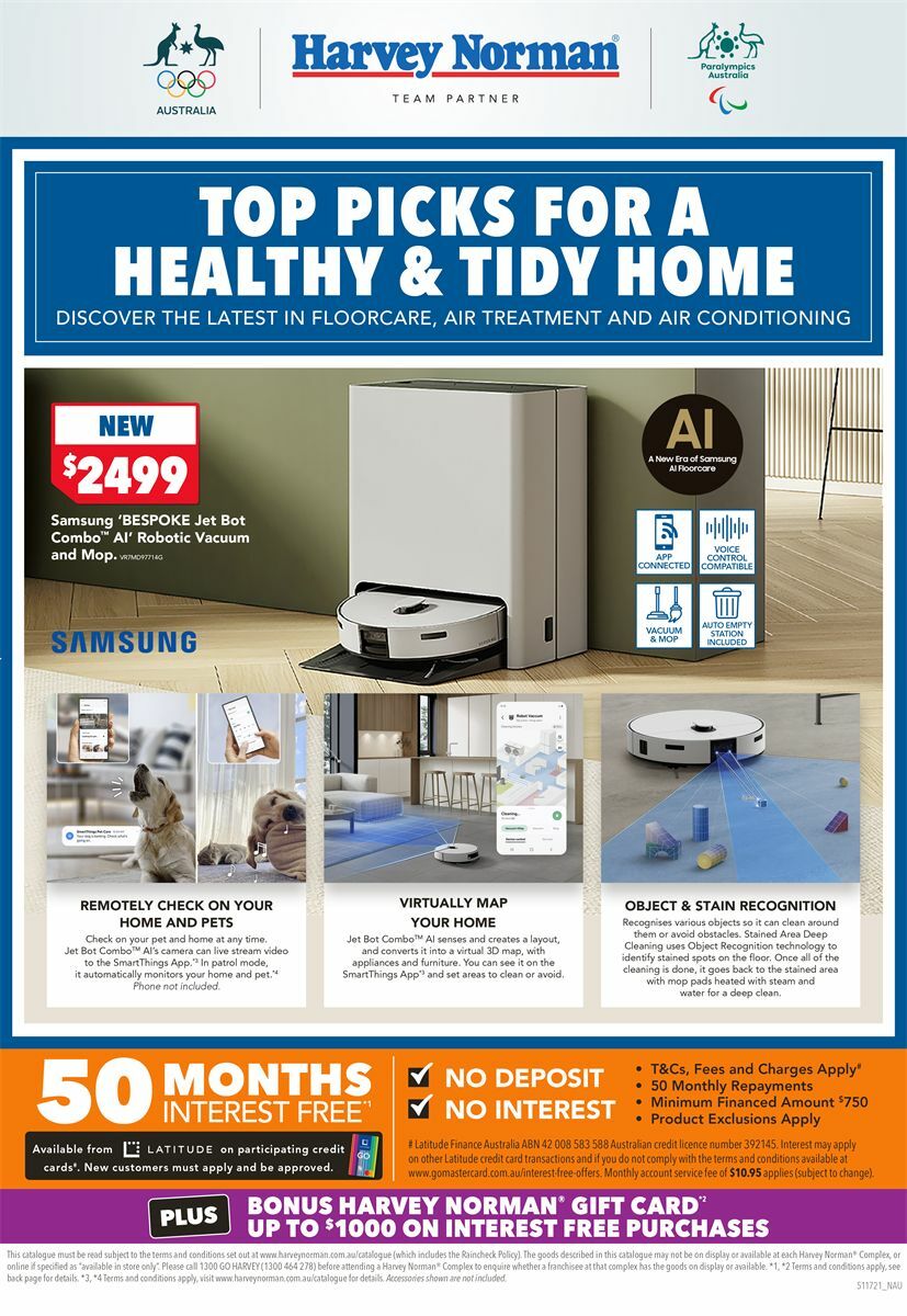 Harvey Norman Top Picks for a Healthy & Tidy Home Catalogues from 14 September