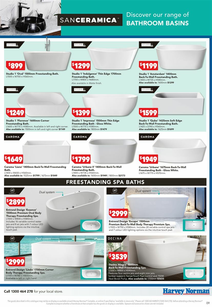 Harvey Norman Catalogues from 9 October