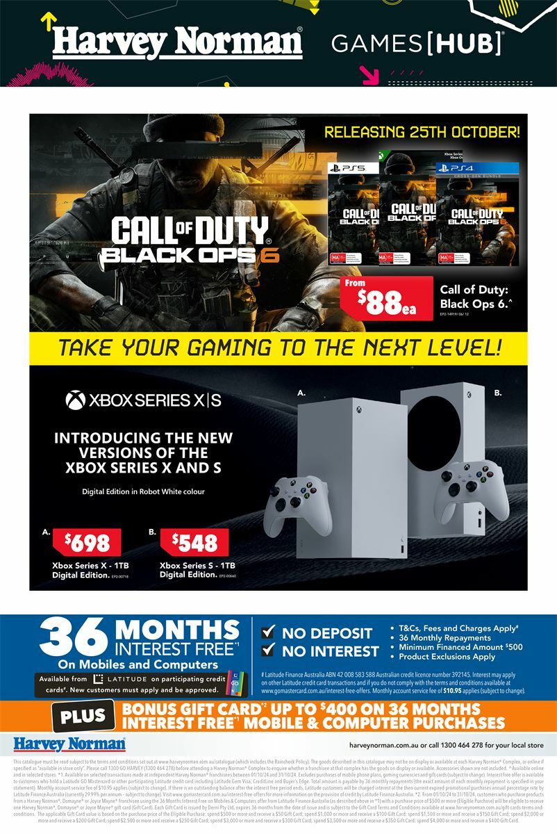 Harvey Norman October Gaming Catalogues from 22 October