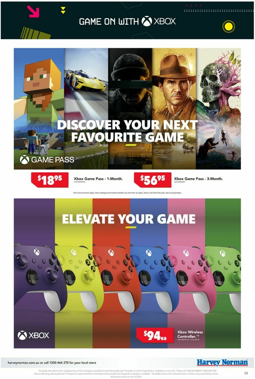 Harvey Norman October Gaming Catalogues from 22 October