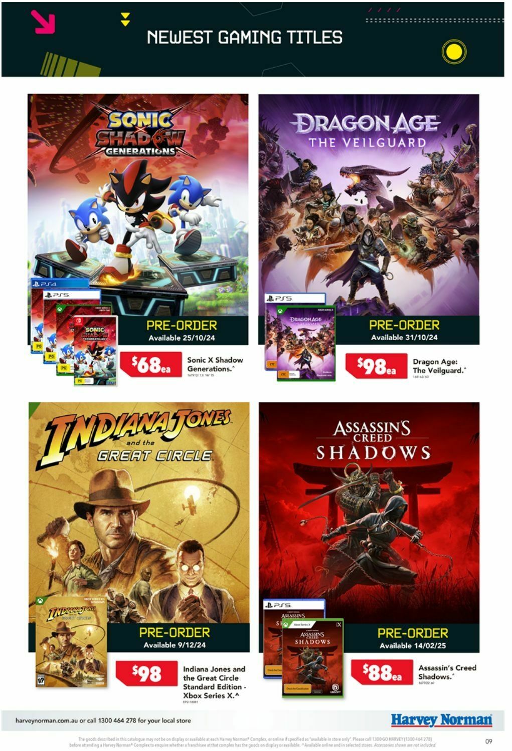 Harvey Norman October Gaming Catalogues from 22 October