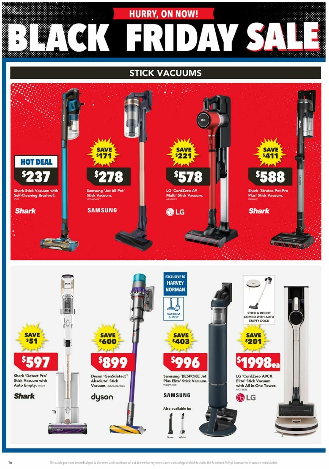 Harvey Norman Electrical Appliances Black Friday Catalogues from 28 November