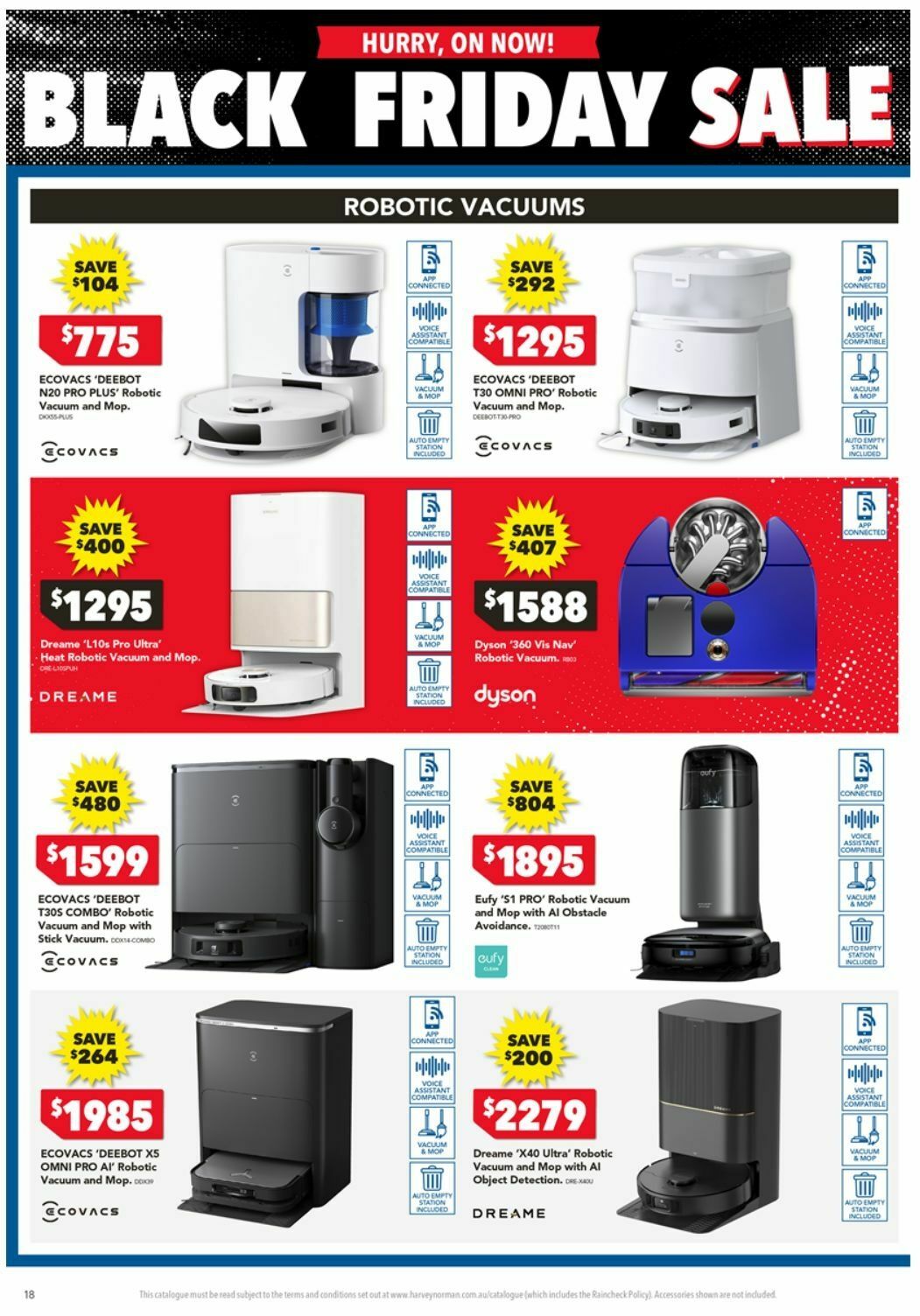 Harvey Norman Electrical Appliances Black Friday Catalogues from 28 November