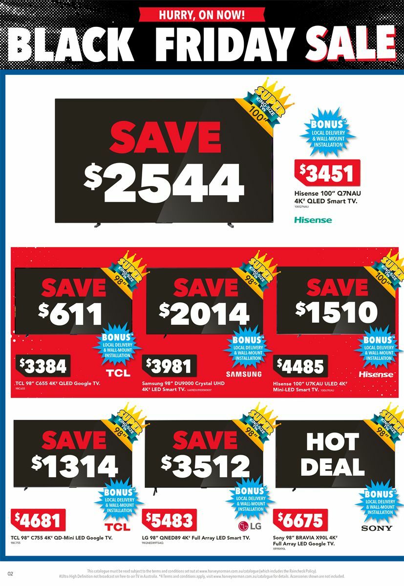 Harvey Norman Electrical Appliances Black Friday Catalogues from 28 November