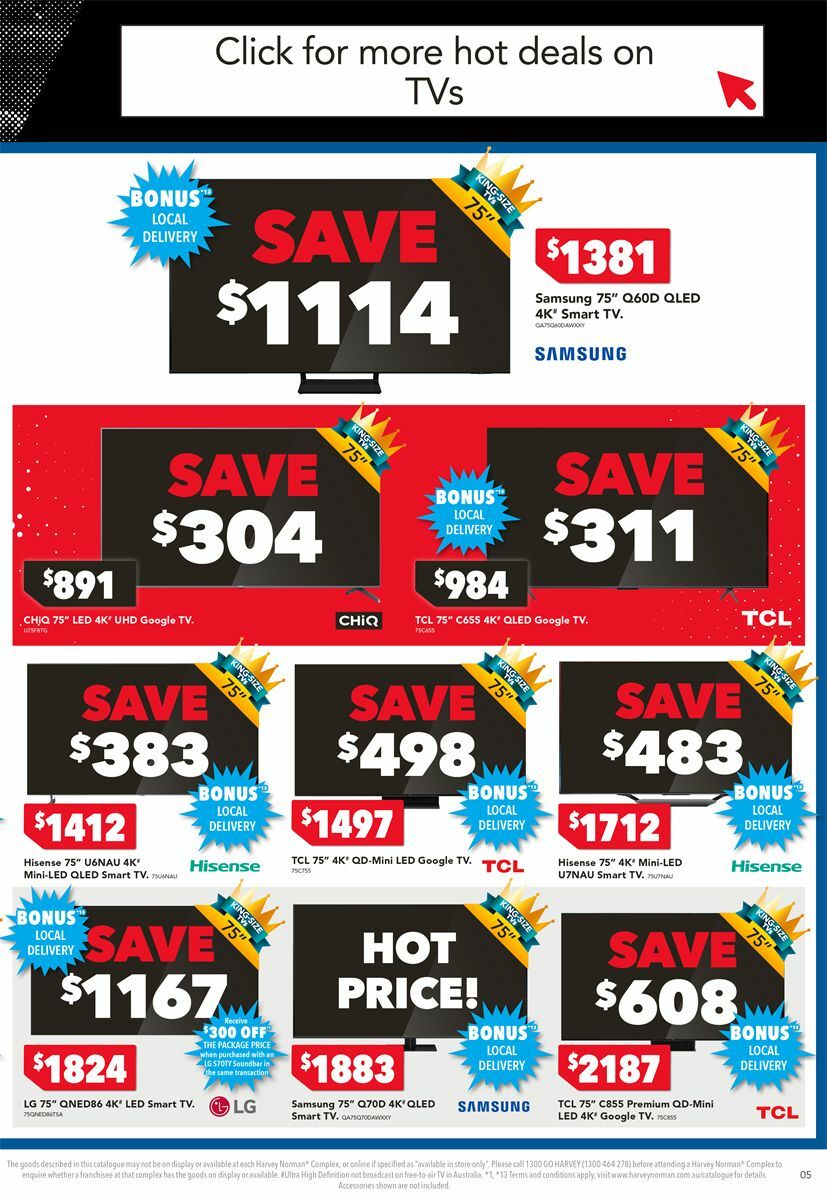 Harvey Norman Electrical Appliances Black Friday Catalogues from 28 November