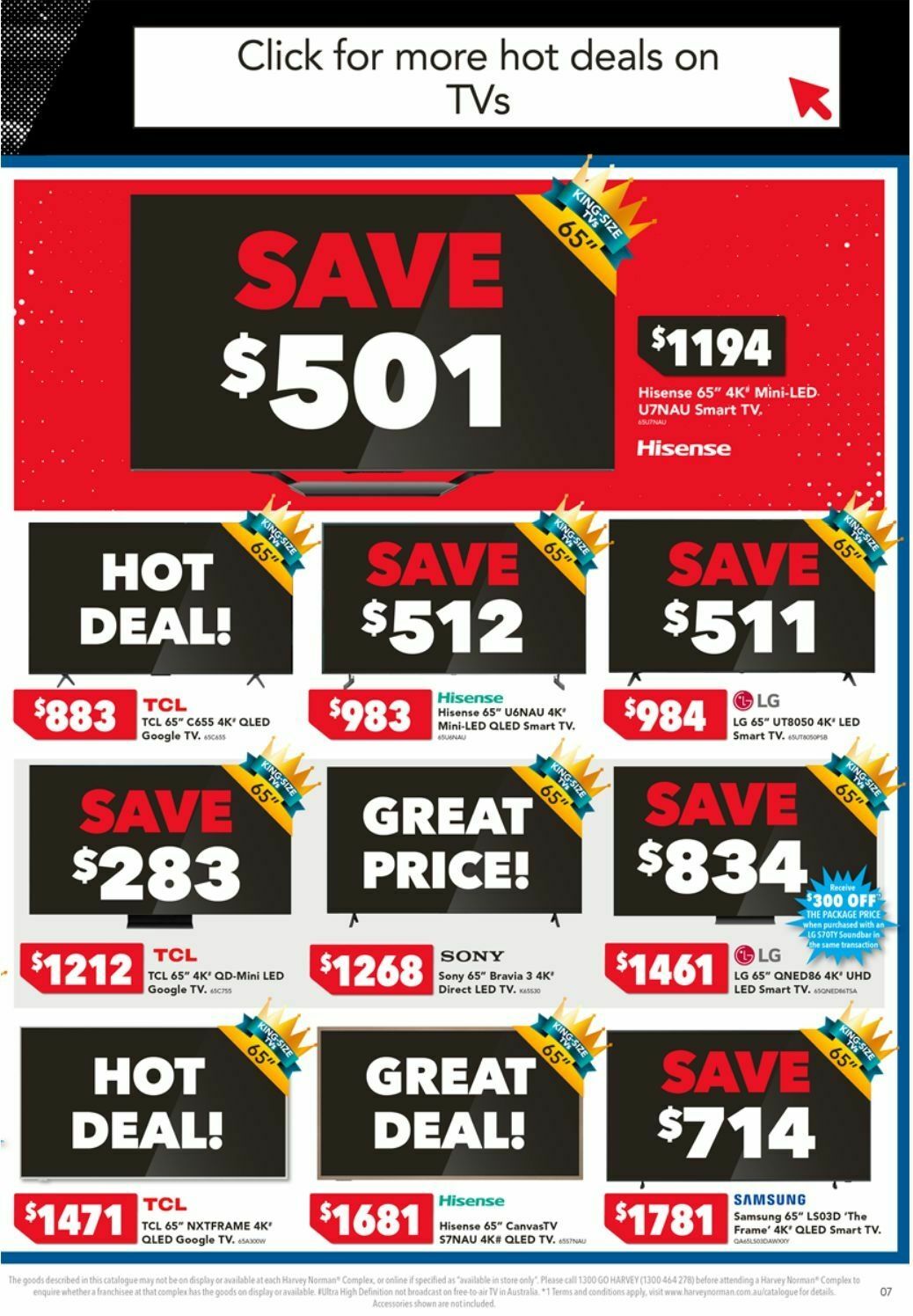 Harvey Norman Electrical Appliances Black Friday Catalogues from 28 November