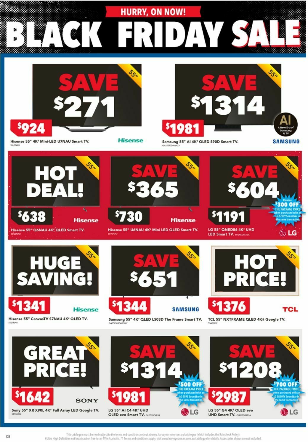 Harvey Norman Electrical Appliances Black Friday Catalogues from 28 November