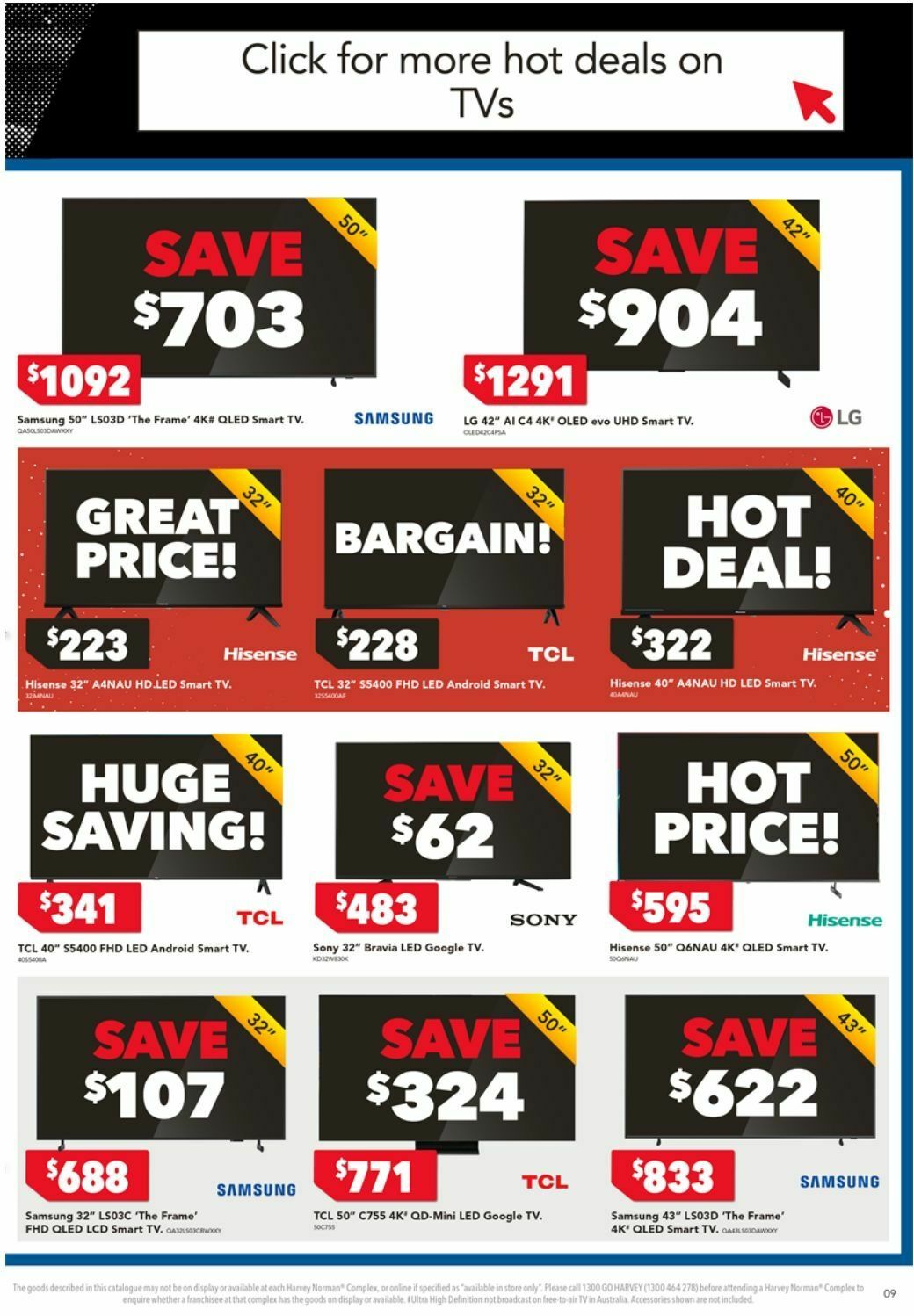 Harvey Norman Electrical Appliances Black Friday Catalogues from 28 November