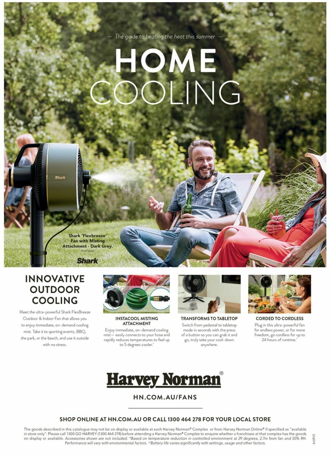 Harvey Norman Home Cooling Catalogues from 1 November