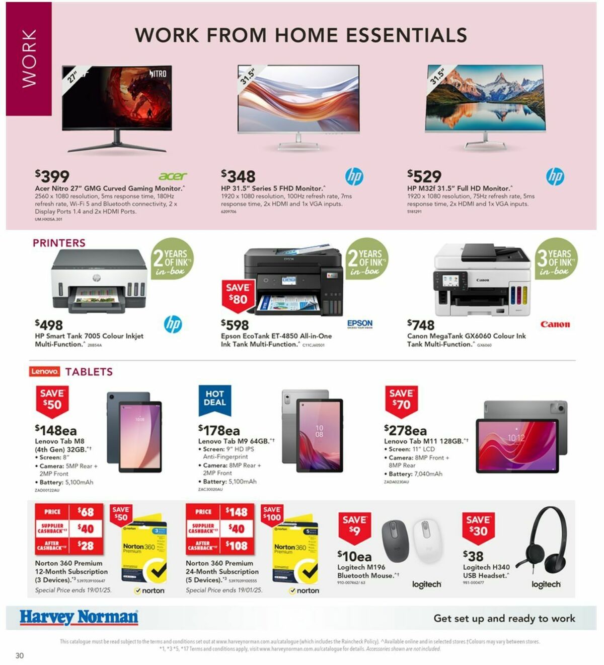 Harvey Norman Catalogues from 10 January