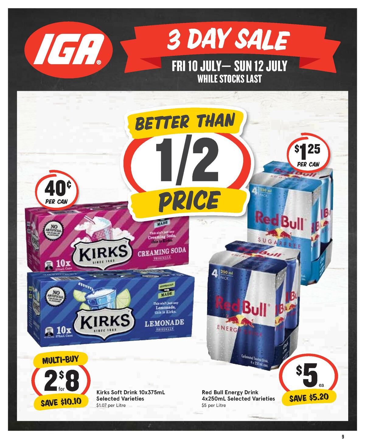 IGA 3 Day Sale Catalogues from 10 July