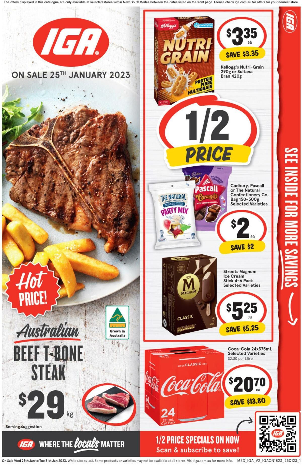 IGA Catalogues from 25 January