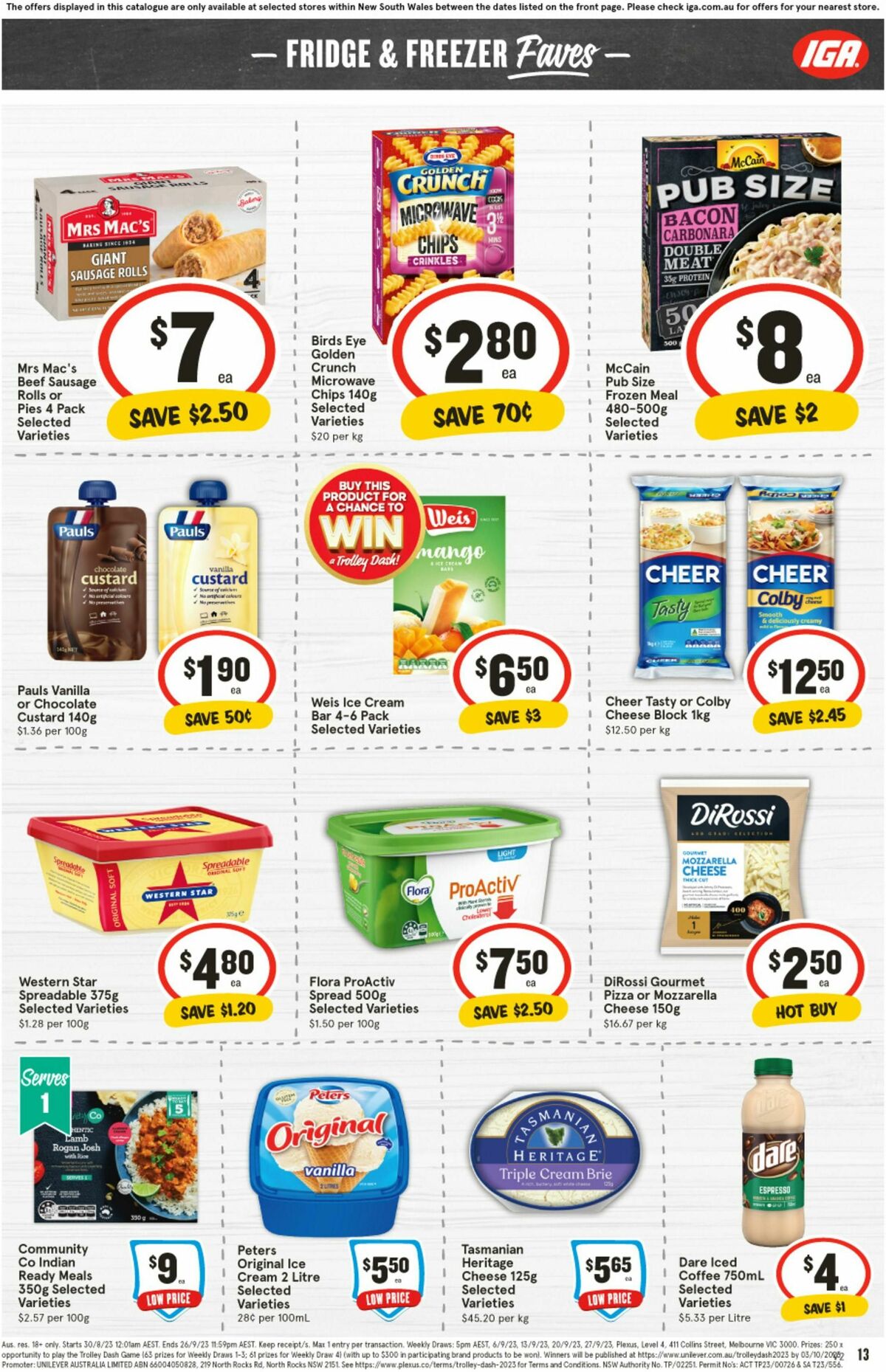 IGA Catalogues from 13 September