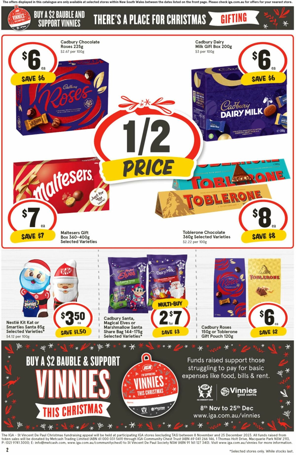 IGA Catalogues from 8 November