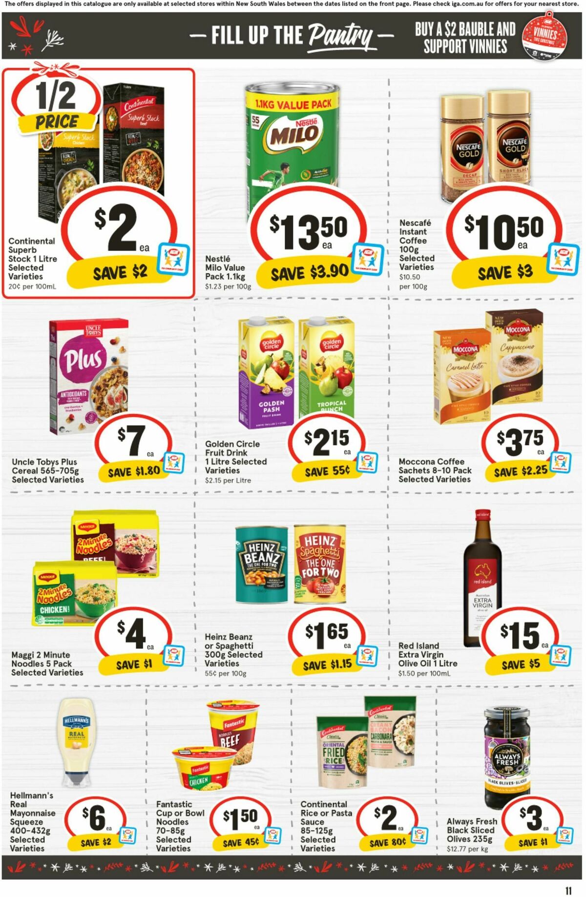 IGA Catalogues from 13 December