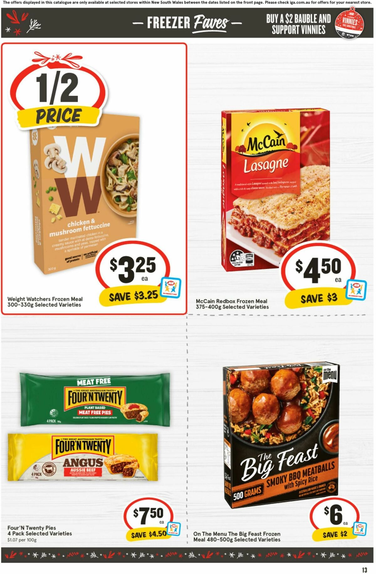 IGA Catalogues from 13 December