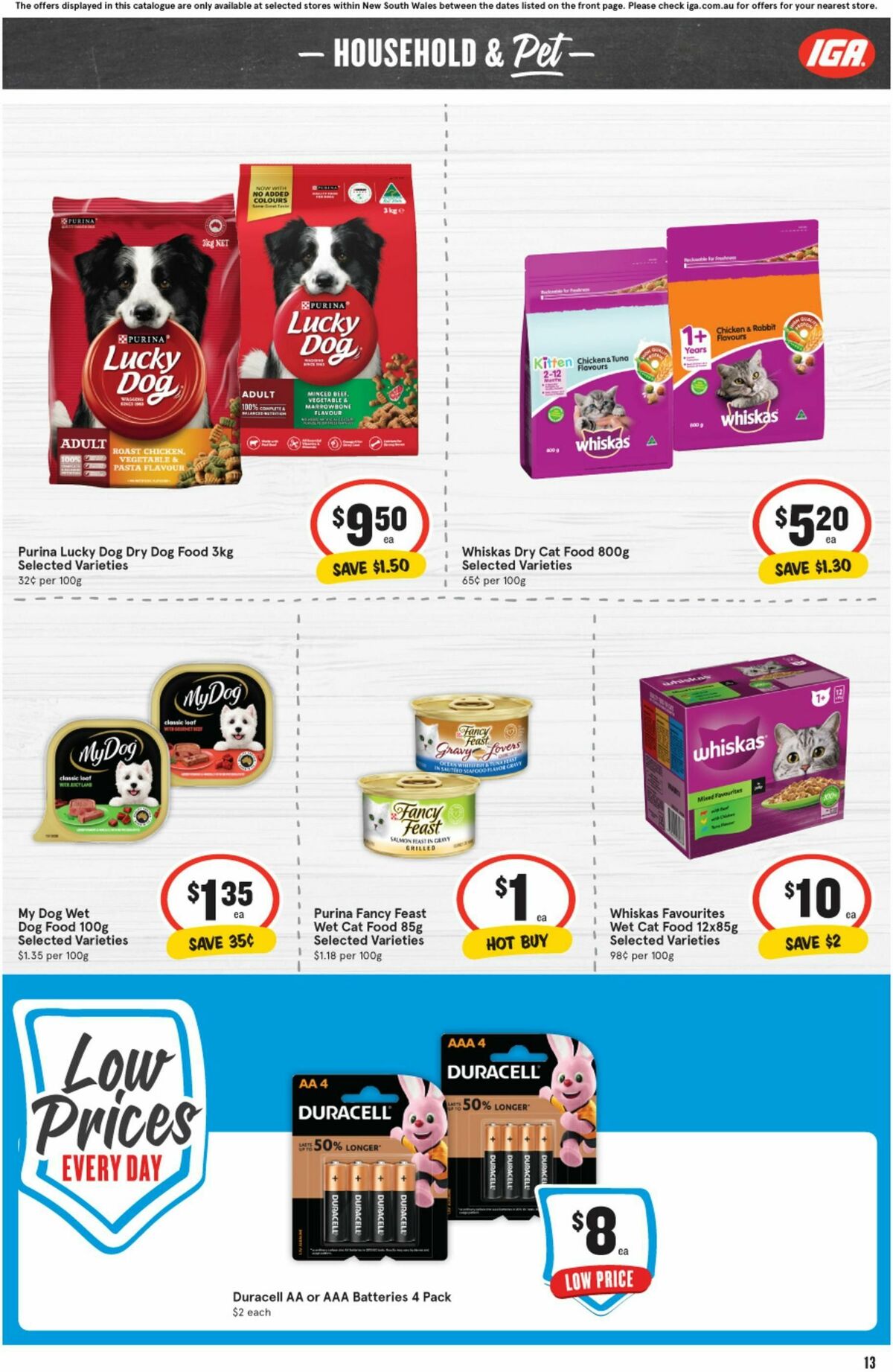 IGA Catalogues from 3 January