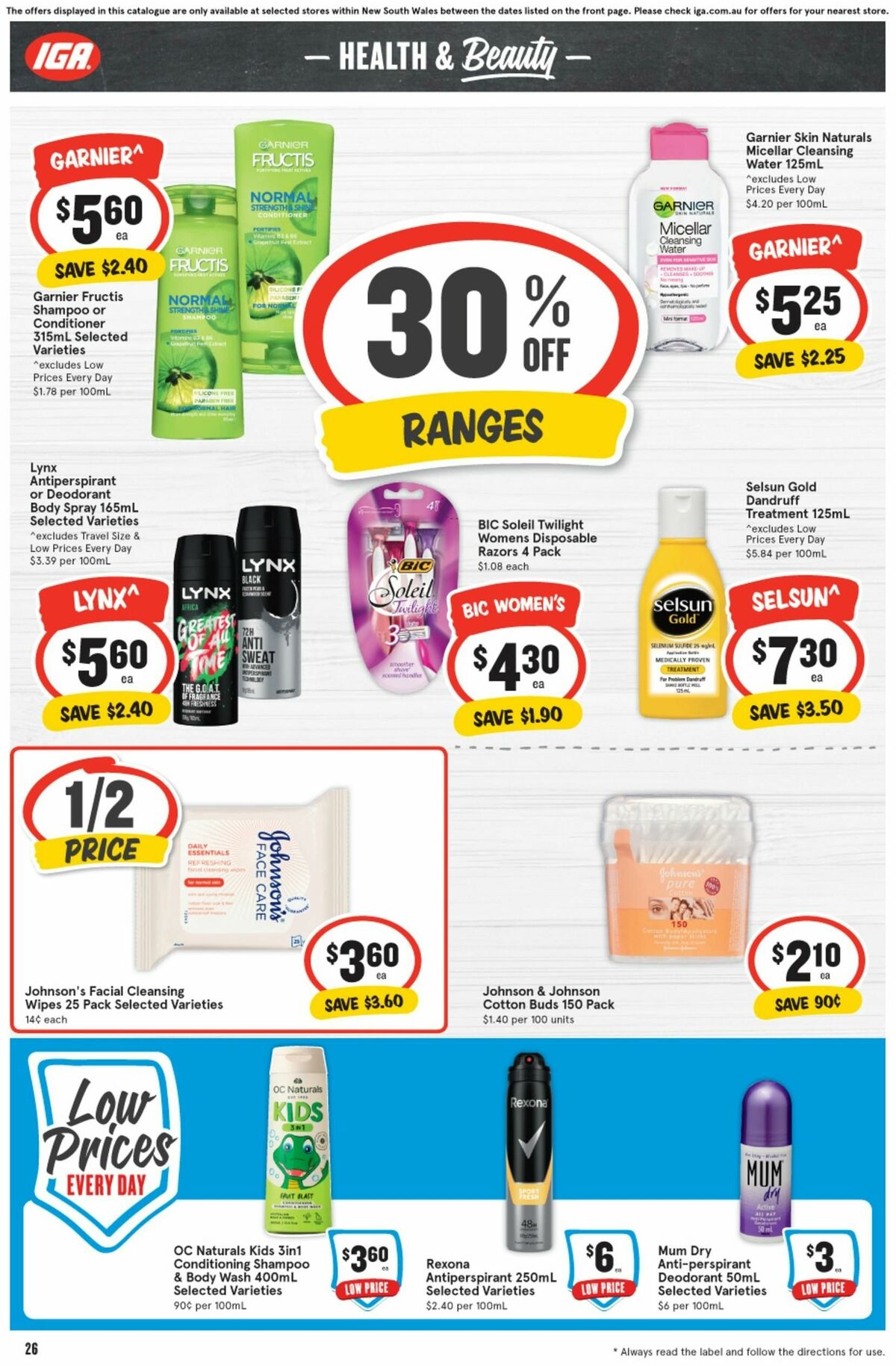 IGA Catalogues from 10 January