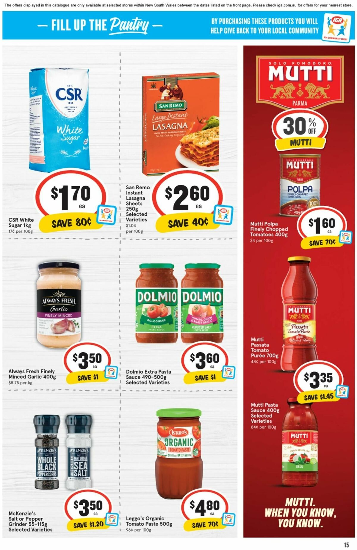 IGA Catalogues from 3 April